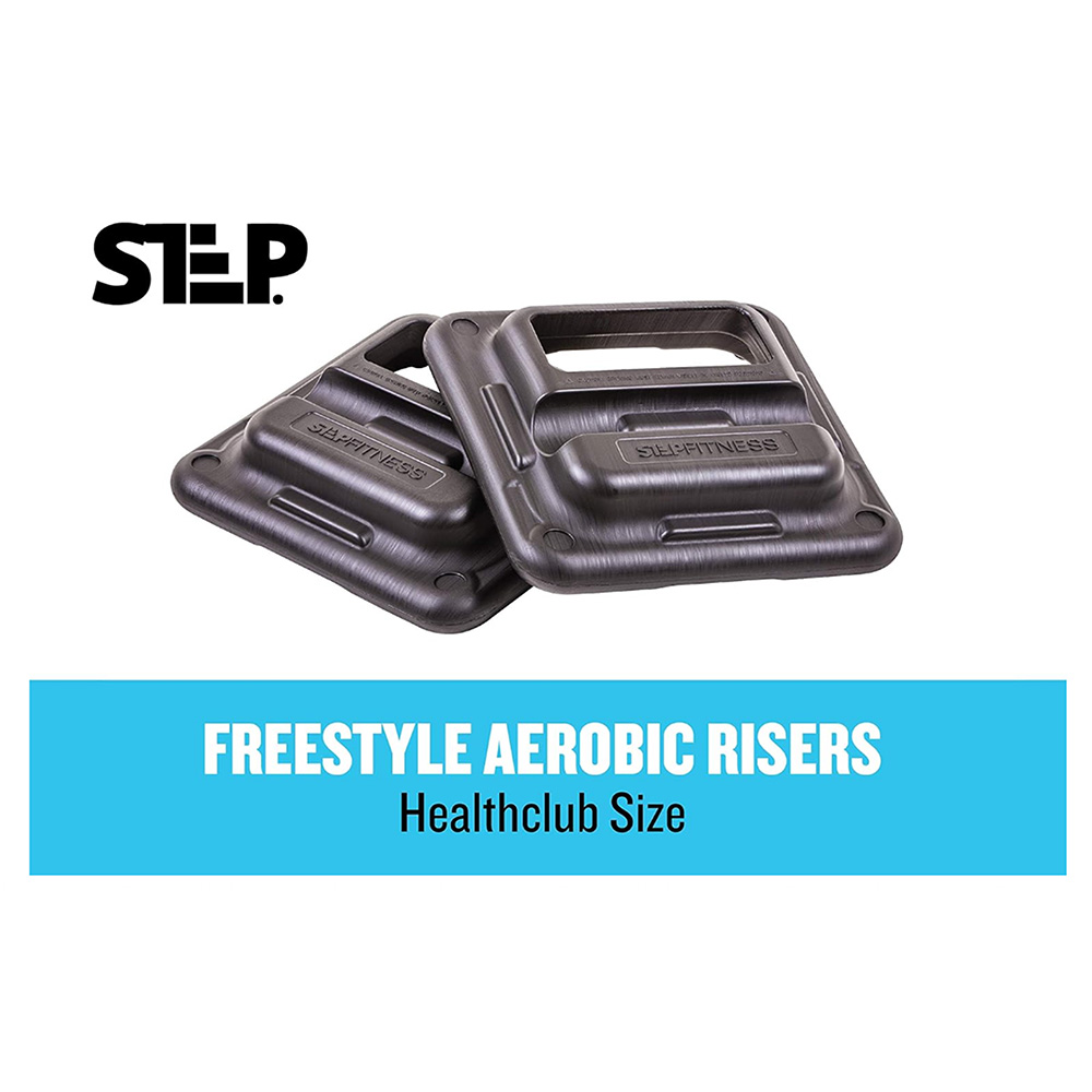 The Step Freestyle Aerobic Risers – Health Club Size - Black | Lifeline ...