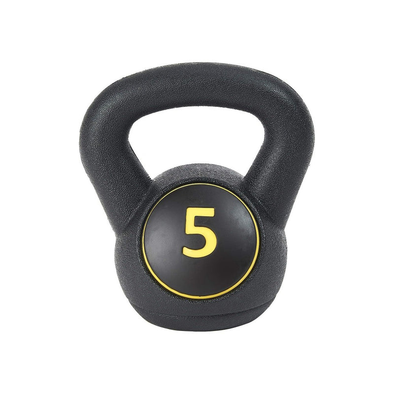 The US Weight Plastic Kettlebell Set- 5, 10, and 15 Pound Kettlebells from Lifeline Fitness for Kettlebell and Kettlebell workout, compared to Kettlebell Kings. 