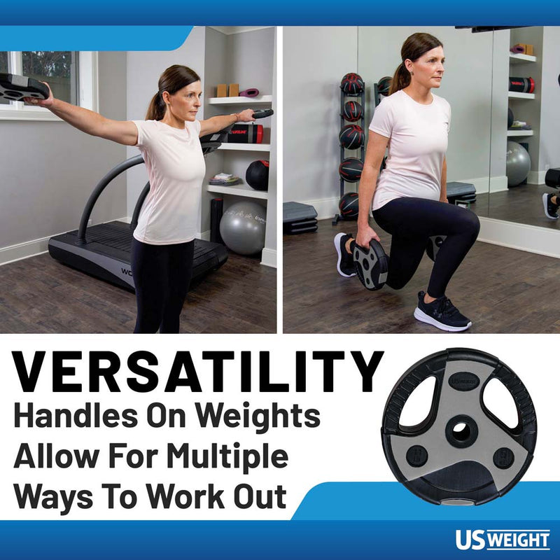 US Weight 43 LB Barbell Weight Set with 55