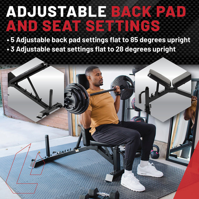 Adjustable Weight Bench – For Weightlifting and Strength Training from Lifeline Fitness for Adjustable bench and Weights Bench, compared to Titan Fitness. 