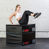 Stackable Foam Plyo Box from Lifeline Fitness for Plyometric and Jumper box, compared to Rep Fitness. 