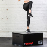    Stackable Foam Plyo Box from Lifeline Fitness for Plyometric Drills and Jumping box, compared to Titan Fitness. 