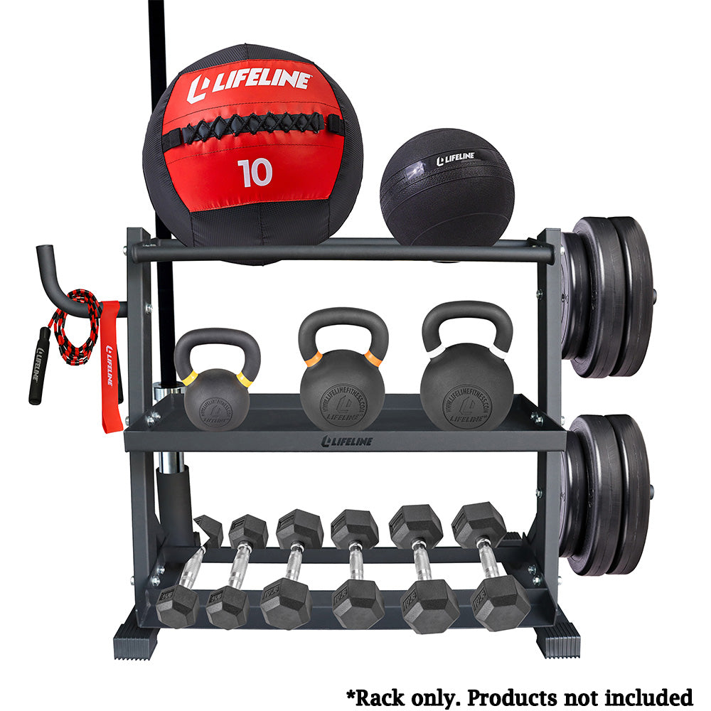 Signature Accessory Storage Rack Fitness Storage Rack | Lifeline Fitness