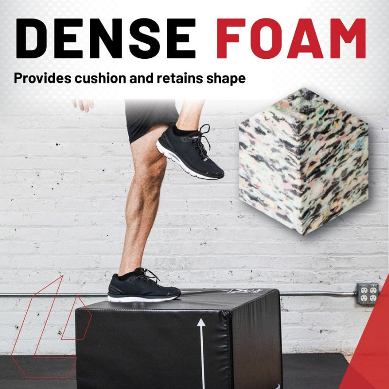 3-in-1 Small Foam Plyo Box – 16" - 20” - 24” from Lifeline Fitness for Plyo box and Jumper box, compared to Rep Fitness. 