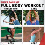 The Super Resistance Band Kit- Levels 1-4 from Lifeline Fitness for Resistance Training Equipment for Gym Equipment.  