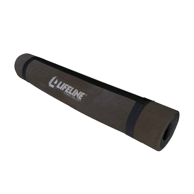 Premium Suede Yoga Mat from Lifeline Fitness for Yoga Mat and Exercise Equipment, compared to Manduka in Black. 