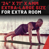 Premium Suede Yoga Mat from Lifeline Fitness for Workout Equipment and Gym, compared to Everydayyoga.com in Black. 