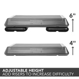 The Step The Step Circuit Size Platform with Two (2) Freestyle Risers - Grey_4