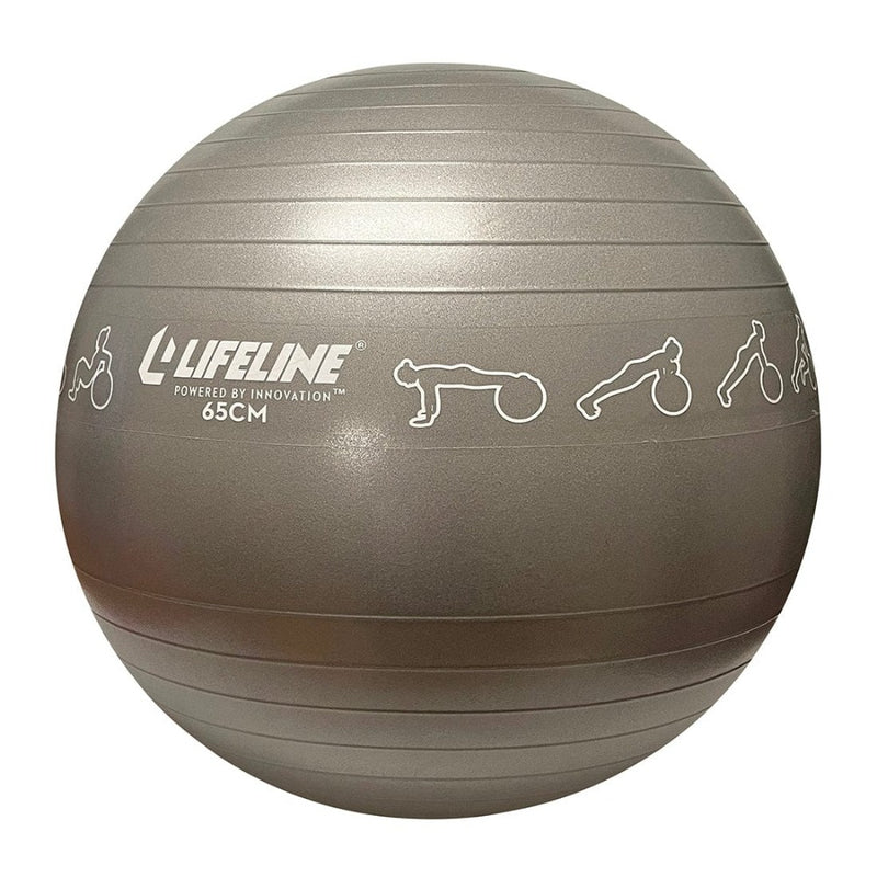 The Exercise Ball from Lifeline Fitness for Abdominal workout and Home gym. 