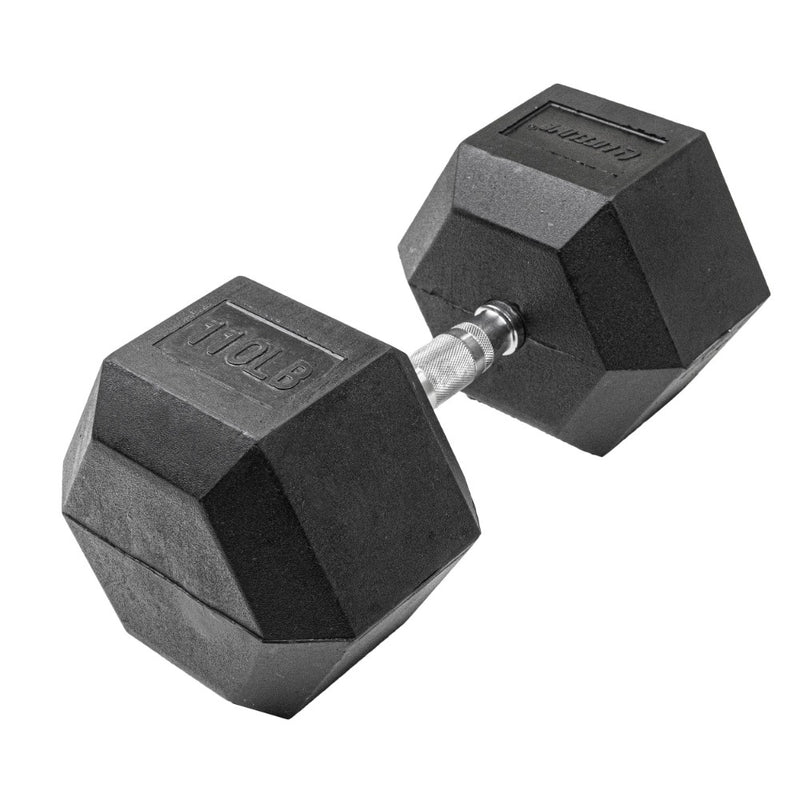 The Hex Rubber Dumbbells from Lifeline Fitness for Dumb Bells and dumbbell triceps exercises. 