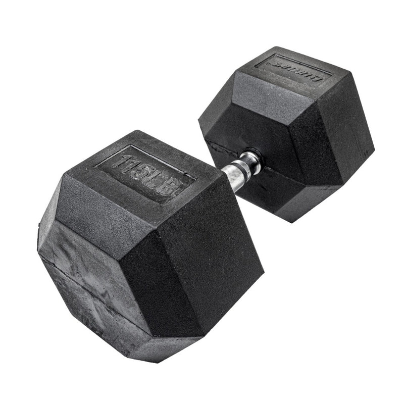 The Hex Rubber Dumbbells from Lifeline Fitness for Dumbbells and Dumbbell Incline Press, compared to Amazon. 