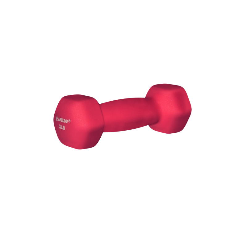 The Hex Neoprene Dumbbell from Lifeline Fitness for Fitness and Dumbbell incline bench press in Pink. 