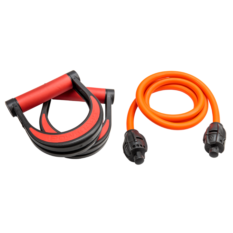 The 5' PowerArc Resistance Cable from Lifeline Fitness for Resistence Bands for Resistance Training Equipment, in Orange.