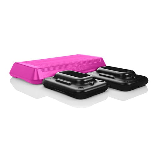The Step Circuit Size Platform with Two (2) Freestyle Risers - Pink ...