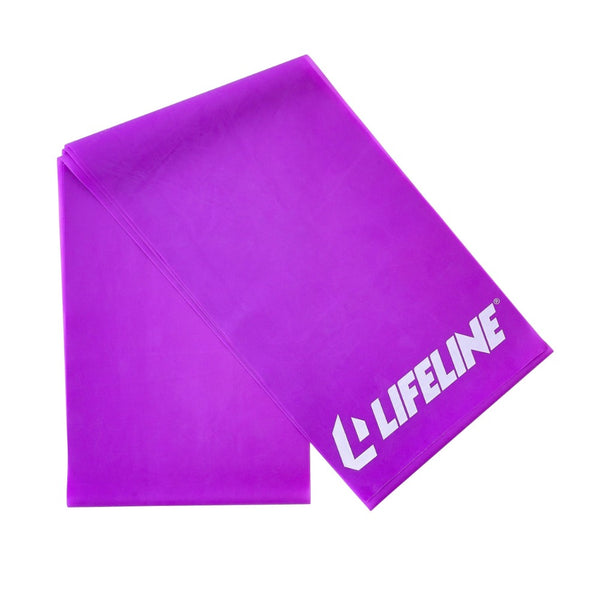 The Flat Resistance Band from Lifeline Fitness for Resistance bands for Training, in Purple. 