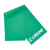 The Flat Resistance Band from Lifeline Fitness for Resistance Bands for Exercising Equipment in green.