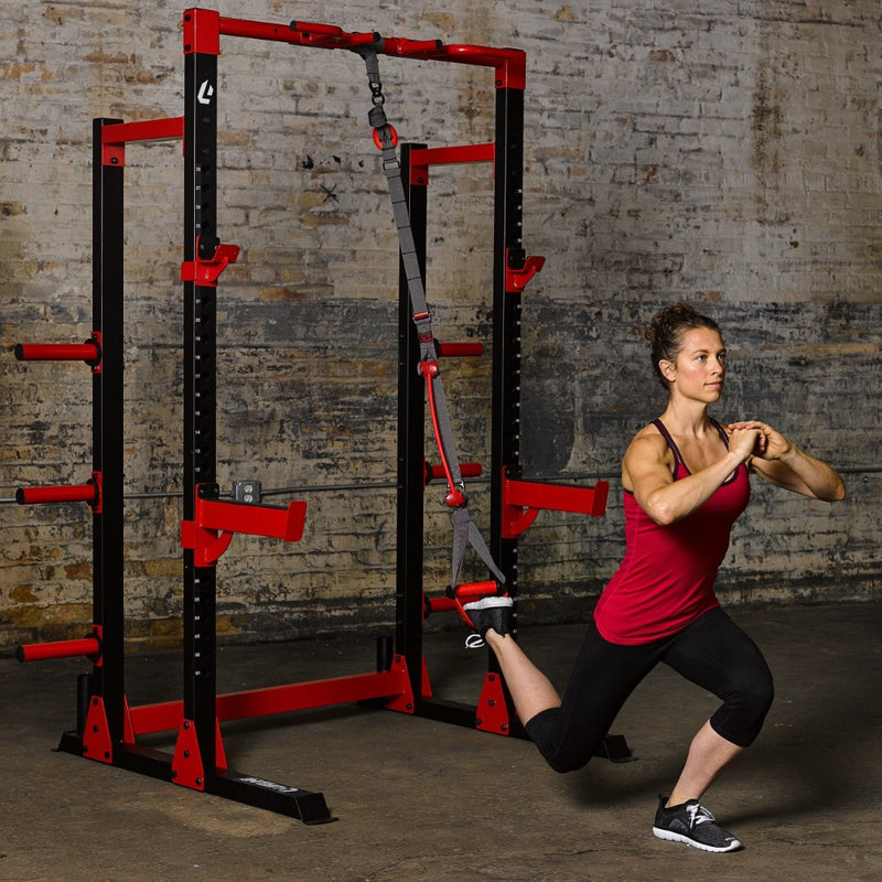 The Jungle Gym V3 Suspension Trainer from Lifeline Fitness for Bodyweight suspension    and Body weight exercise, compared to TRX. 