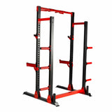 Lifeline Gym Equipment Black/Red Lifeline C1 Pro Half Rack