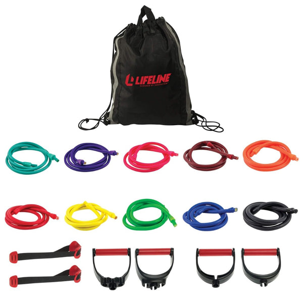 The Ultimate Resistance Trainer Kit from Lifeline Fitness for Resistance Training Equipment for Exercising compared to Power Systems.