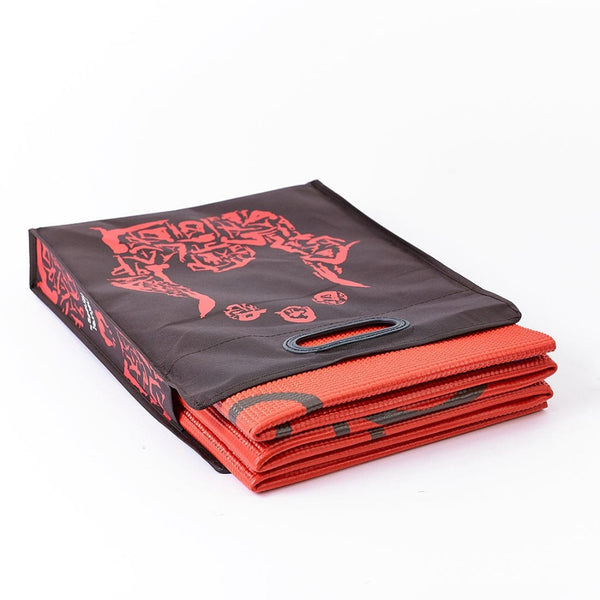 Natural Fitness Yoga Mats Natural Fitness ROAM Folding Yoga Mat with Non-Slip Traction and Carry Bag to Protect and Keep Compact