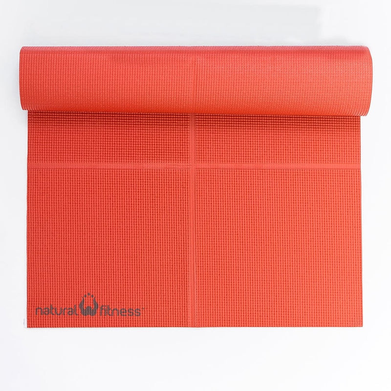 Gaiam Yoga Mat - Folding Travel Fitness & Exercise Mat - Foldable Yoga Mat  for All Types of Yoga, Pilates & Floor Workouts (68L x 24W x 2mm Thick)  Be Free