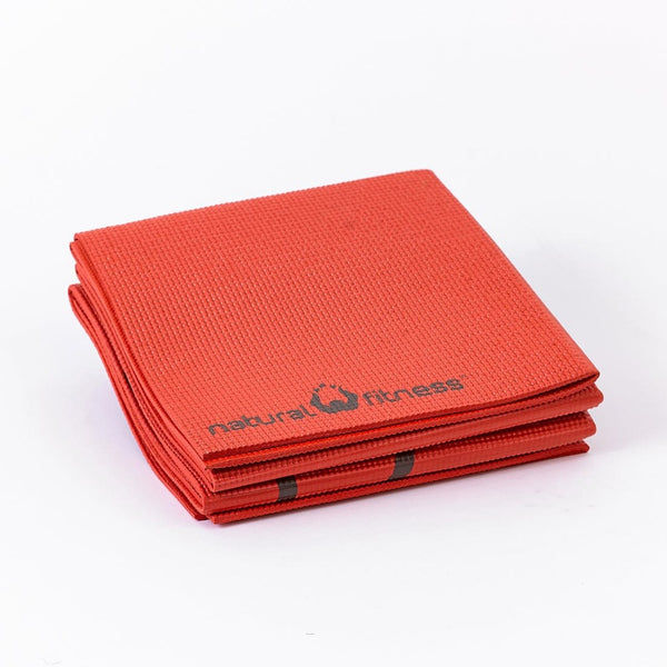 Natural Fitness Yoga Mats Natural Fitness ROAM Folding Yoga Mat with Non-Slip Traction and Carry Bag to Protect and Keep Compact