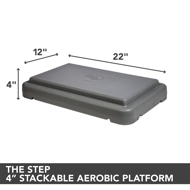 The Step Aerobic Platform The Step 4" Stackable Aerobic Step