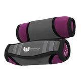 Warrior Ankle Wrist Weights Purple Warrior Walking Weights - 2 lb Pair (1 lb ea)